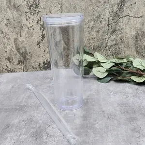 24oz Acrylic Snow Globe Tumbler