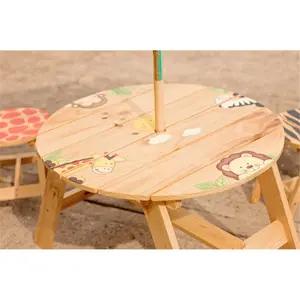 Teamson  Outdoor Table and 2 Chairs Set - Sunny Safari- Outdoor Collection