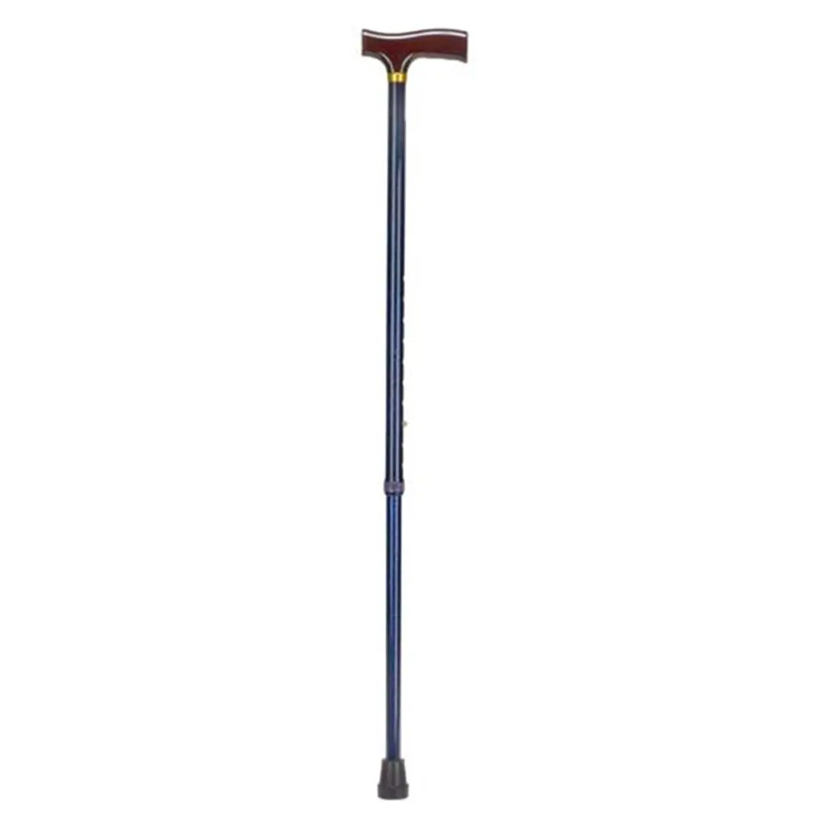 Mabis 212 MAIN Small Animal Healthcare Cane - Lightweight Adjustable Designer Model, Derby Top, Blue Ice, Aluminum Tube, Wood Handle, Mobility Aid Accessories, Mobility Support Equipment