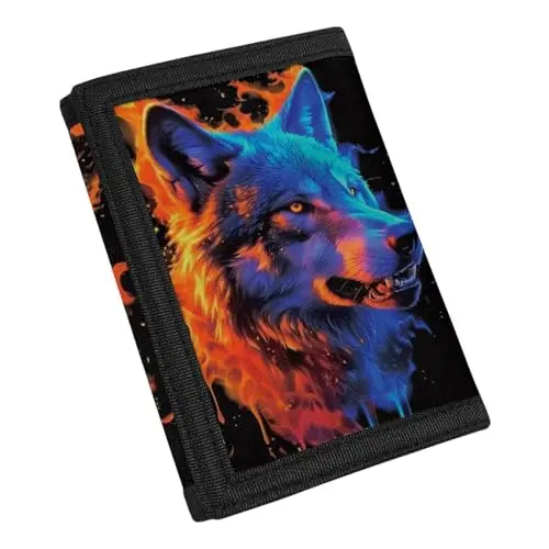 Wolf Burning Fire Print