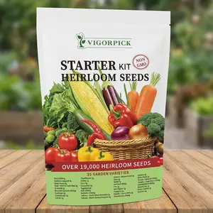 [Best seller] Organic Seed Storage Kit - 35 Variety Pack for Home Growing & Planting Survival Seeds Heirloom Vegetable Mix Perfect Gardening Gift for Any Home Garden