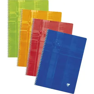 Classic Wirebound Notebooks 8 1/4 in. x 11 3/4 in. ruled with margin 50 sheets colors may vary