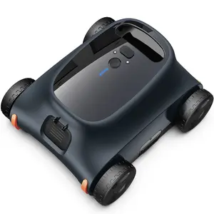 [150 Mins Running Up to 2000 Sq.ft] Seauto SAT 10 Robotic Pool Cleaner, Cordless Robotic Pool Vacuum for Above Ground Pool, 180W Brushless Motor, for In Ground Flat Pools up to 2000 sq.ft
