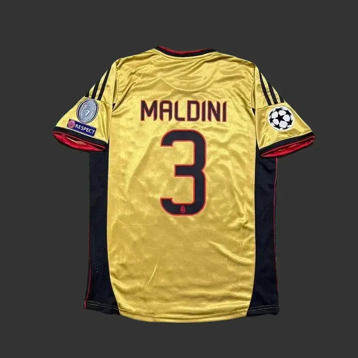 Retro 2007-08 Paolo #3 Golden Jersey