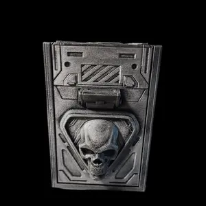 TCG Deck Box Skull Theme Card Holder and Dice Tray with Unique Skeleton Design for Gaming Enthusiasts