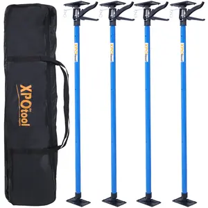 ARCH 4 Pack Adjustable Support Pole,Steel 3rd Hand Support System,Support Rod for Jacks Cargo Bars Drywalls,Cabinet Jacks for Installing Cabinets,Extends from 45 to 114 Inch ,with carry bag