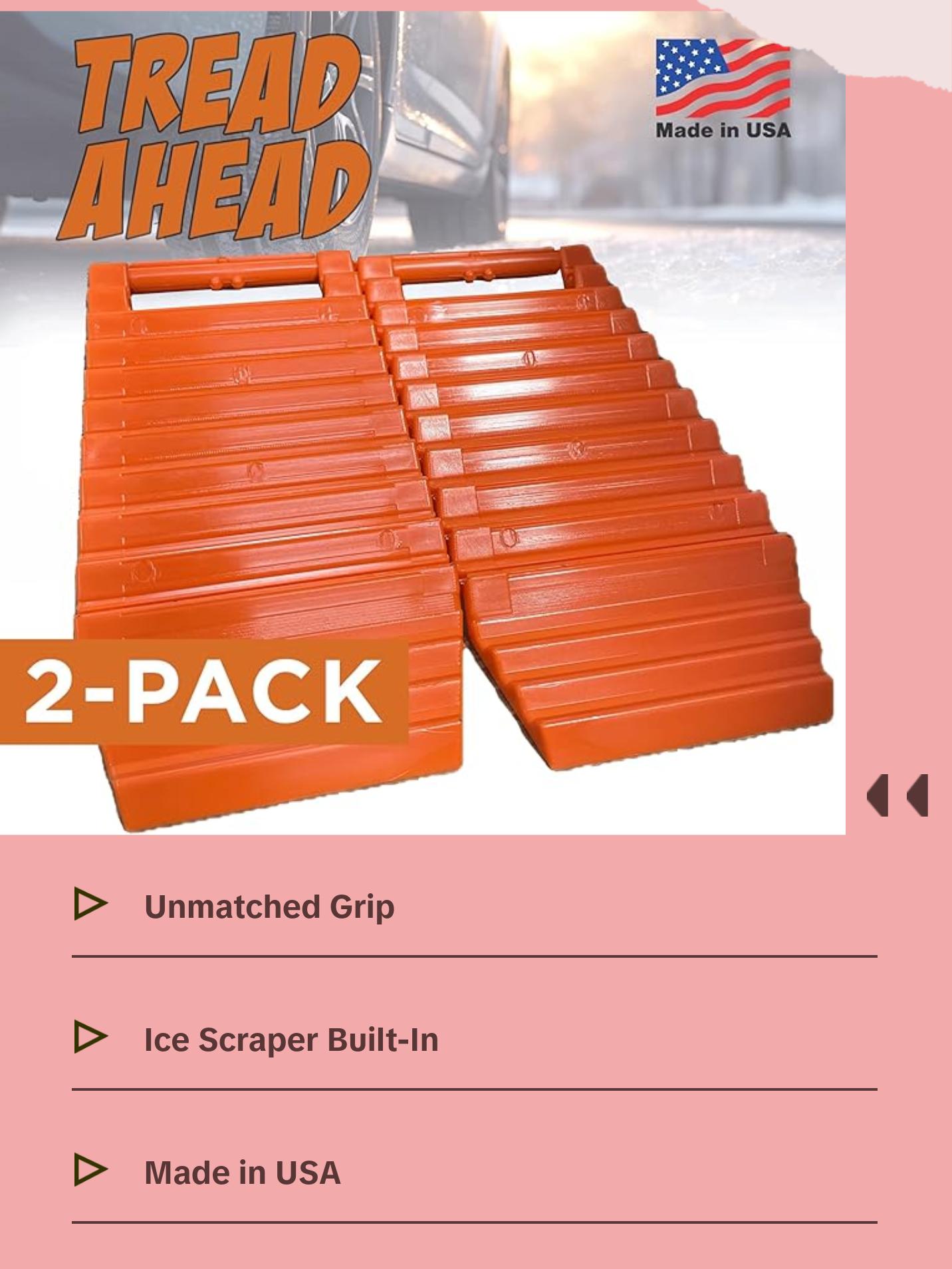 Tread Ahead Ultimate Mud Rescue Traction Boards Orange 4X4 ATV UTV Car ...