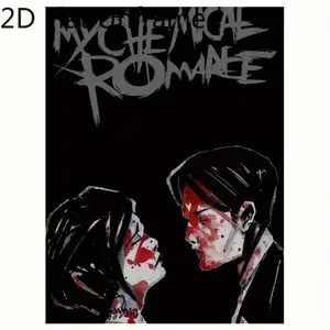 1pc Unframed My Chemical Romance Cheer Canvas Wall Art, Poster and Print, Artwork Wall Painting for Gift, Bedroom, Office, Living Room, Wall Decor, Home and Corridor Decoration Christmas Decor