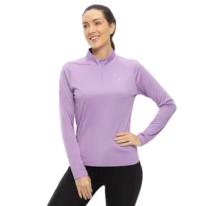 TBMPOY Women's UPF 50+ Quick Dry 1/4 Zip Sport Shirts Long Sleeve Athletic T-Shirts