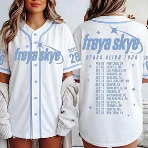 Freya Skye Silent Treatment Baseball Jersey, Unisex Baseball Jersey Shirt, Lightweight Sportwear, Casual Street Style