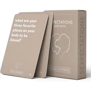 SEXPECTATIONS Card Deck - Conversation Starters for s - 52 Questions on Intimacy - Fun Marriage Road Trip Cards Game - Communication in Relationships - Honeymoon - Wedding Gift