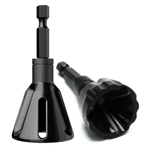 Deburring External Chamfer Tool, with Tungsten Carbide Blade, Deburring Chamfering Drill Bit, Remove Burr Tools Quick Release Hex Shank. Fits 1/8" - 3/4" and 3/16" - 1" 2Pcs Set.