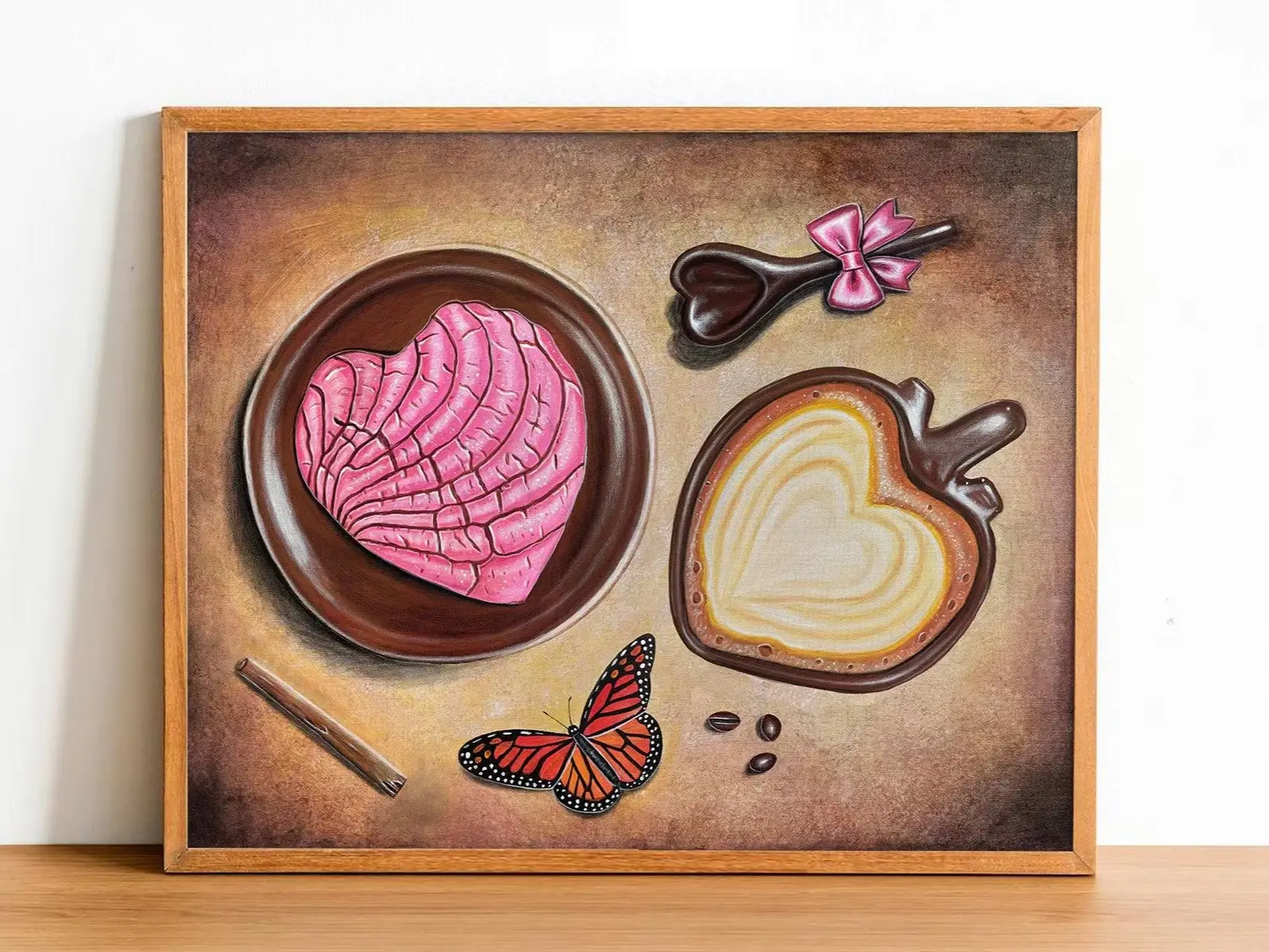 Cafecito Con Amor Art Print Unfram ed , Cafe de Olla, Mexican wall art, Mexican art, latin art, Mexican kitchen decor, mexican decor, mexican gifts