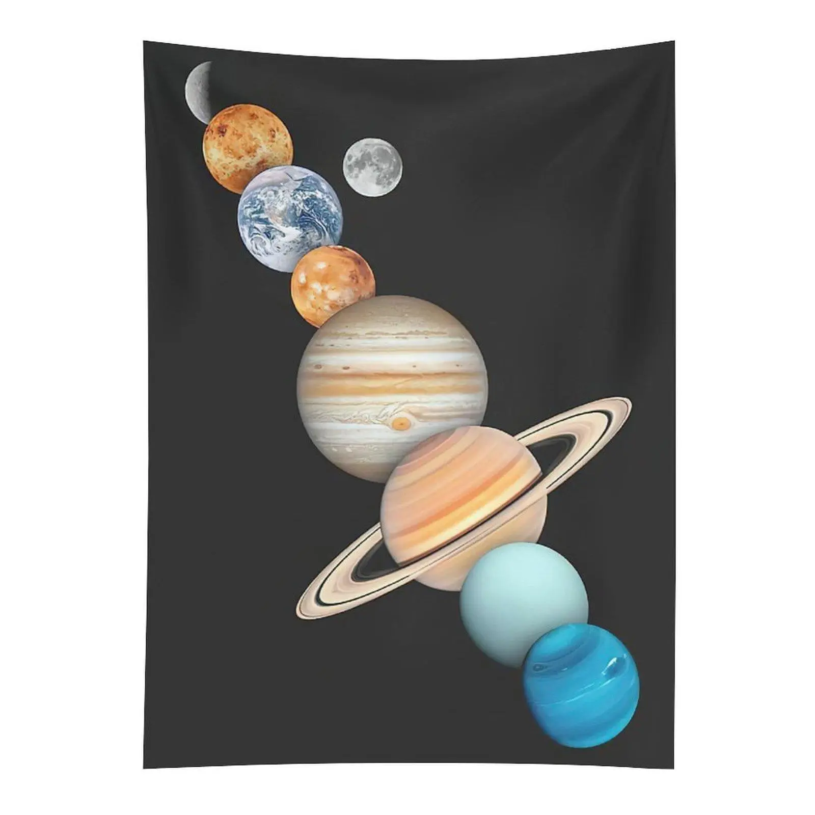Solar System Planets Tapestry Space Astronomy Wall Hanging Decor