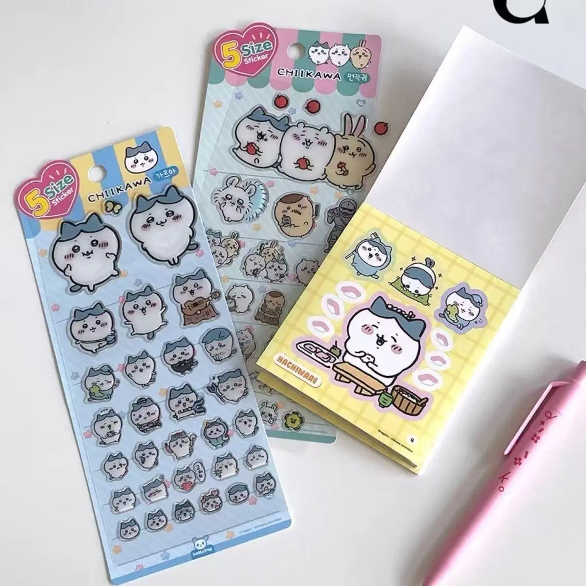 Cartoon Chiikawa Glue Three-dimensional 3d Sticker Cute Hachiware Usagi Sticker Cartoon Decoration Handbook Decoration Gift