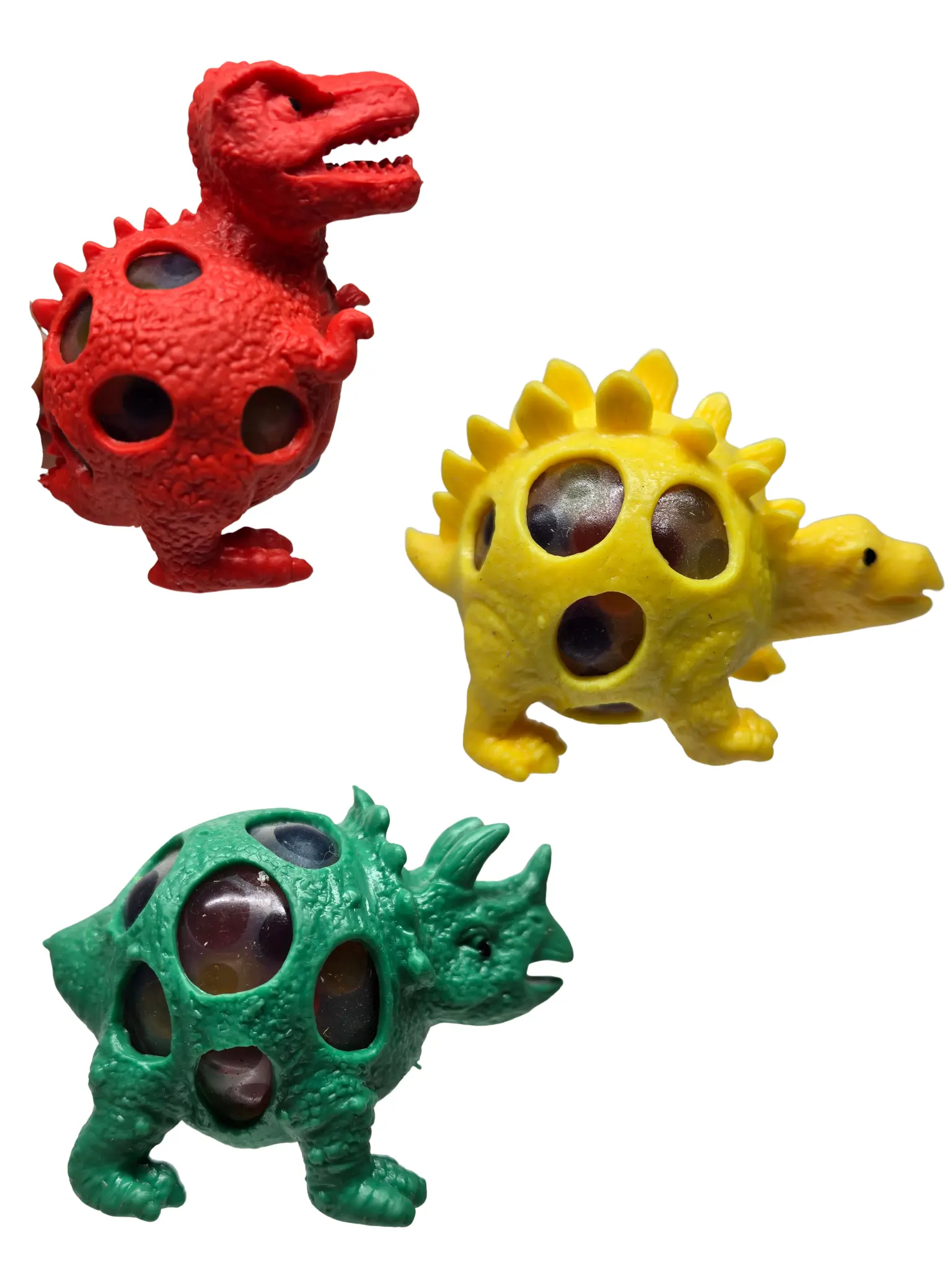 Dinosaur Squishy Rainbow Balls inside Stress Relief Fidget