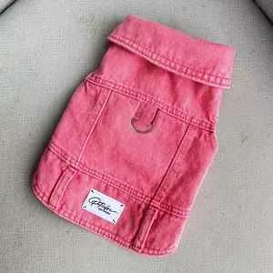 Imitation Denim Pet Clothes Handsome Dog Clothing for Dog Imitation Jeans Overalls