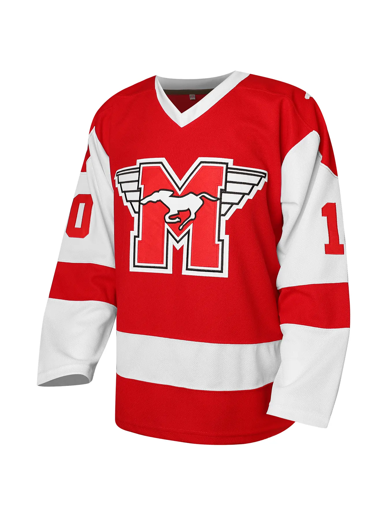 Youngblood Hockey Jersey, #10 Vintage Long Sleeve V Neck Hockey Ball Uniform,  Ice Hockey Jersey, Casual Sportswear for Men