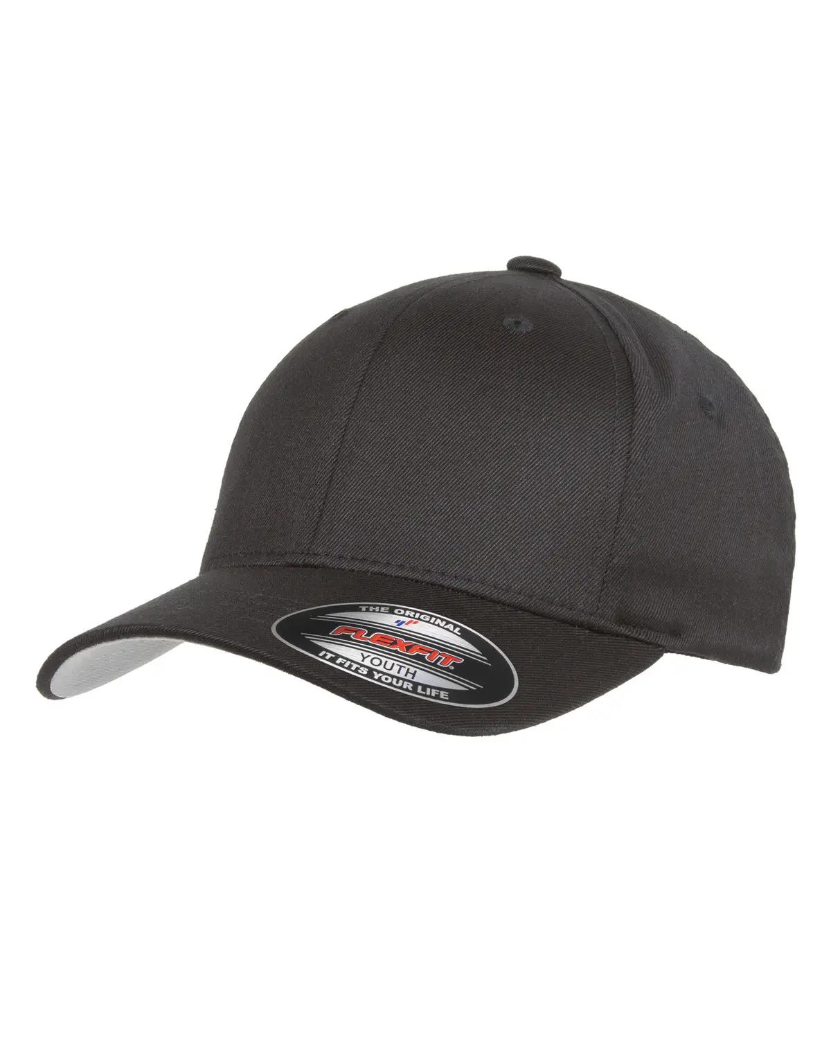 Flexfit 6277Y Youth Wooly 6-Panel Baseball Cap - Structured Fitted Cotton Blend, 1 Size, Ventilation Holes, All-Day Comfort, Casual Wear, Streetwear Fashion, One Size, Six Panel