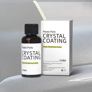 Car Plastic Restorer with UV Protection - Interior & Exterior Back-to-Black Trim Coating for Faded Plastic, Dashboard, Bumper Refurbishment