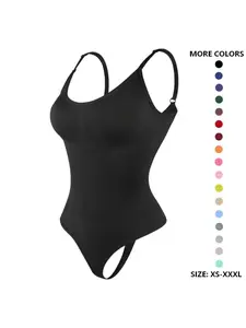 Women's Adjustable Strap Bodysuit, Control Shapewear, Seamless Waist Cinch Butt Lifting, Three-In-One Effect, Breathable Skin-Friendly, Daily Wear Essential