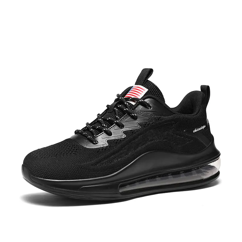 Men's Slip-On Training Runners, Lightweight Textile Athletic Shoes with Air Cushion Sole for Walking and Gym Workouts, Training Runner Footwear