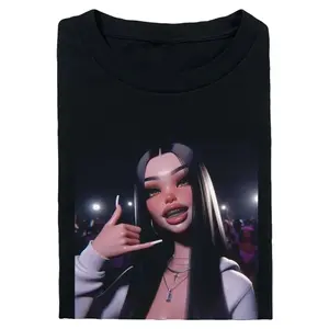Retro Doll Call Me Womens Tee, Meme Doll Bratz Graphic Shirt, Unique Streetwear Y2k Clothing For Her Top