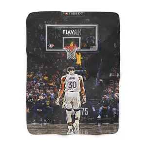 Steph Curry Sherpa Fleece Blanket