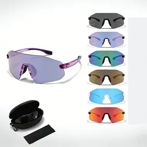 UV Protection Cycling Sunglasses for Men Women, 27g Ultra-Lightweight TAC Polarized Lens Oversized Sports Shades with TR Frame, Anti Glare for Running, Driving, Fishing, Golf, Baseball and Biking