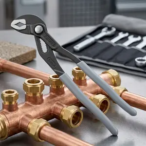 Industrial Multi-Purpose Pipe Repair Tool Quick-Release adjustable Grip corrosion-resistant for tight space high pressure plumbing professional water pipe wrench kitchen bathroom diy Home fix