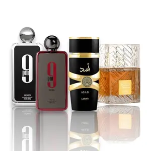 Oudlash Bundle | Afnan 9 PM + 9 PM Rebel + Lattafa Asad + Khamrah | Unisex Fragrances | 100 ML | Eau De Parfum | Cinnamon, Nutmeg and Bergamot