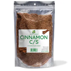 Herb To Body Cinnamon C/S | Cut & Sifted | Cinnamomum Cassia | Wildcrafted | 4oz Spice Flavor Natural