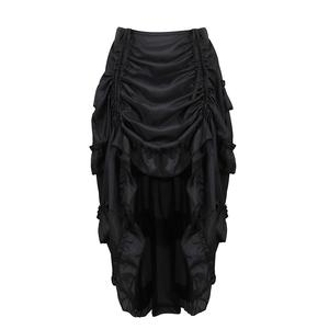 Women's Steampunk Victorian Skirt Pirate Ruffle High Low Skirts Cosplay Costume Halloween Costumes Ideas Party Outfit Gothic Casual Black Fitted Fashion Clothes Womenswear Fashion Minimalist Fitted Clothes 6388-D2