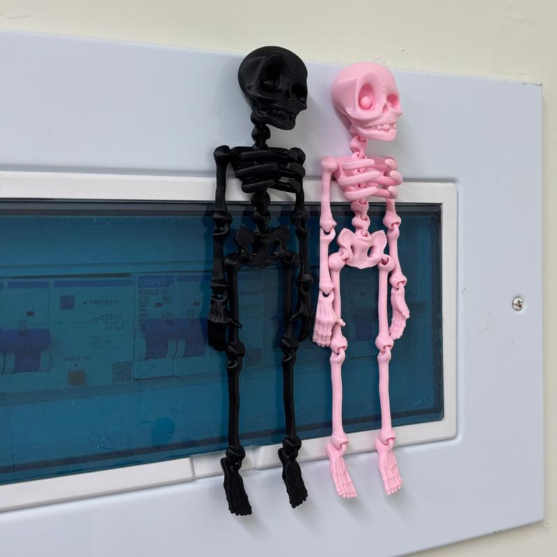 FuRise Magnetic Skeleton Action Figure – 3D Printed Art Toy, Movable Deformable Skeleton Figurine, Halloween Decor & Gift,Magnetic Skeleton Toy,FuRise 3D Printed Skeleton,Articulated Skeleton Action Figure