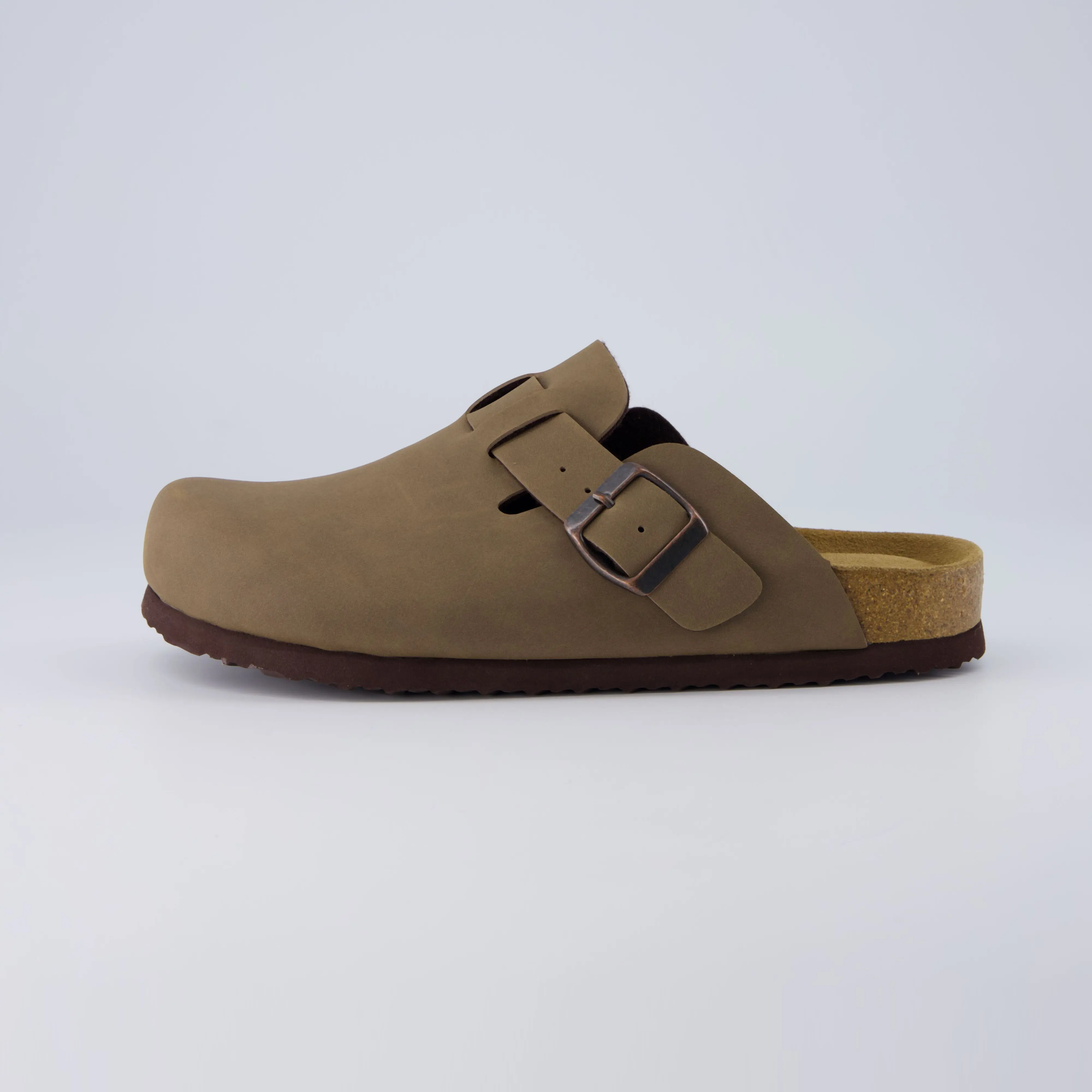 Cushionaire Hana Clogs For Women | Vegan Leather Slip On Potato Shoes With Cushioned Heel Cup and Cork Footbed | Classic Closed Toe Mule Design For Everyday Wear | Corduroy Clogs