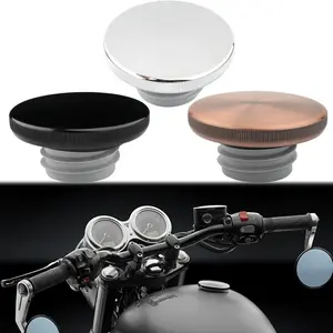Triumph T100/Thruxton 900/Scrambler Motorcycle Gas Cap, Ventilated Aluminum Decorative Lid for 2001 and Newer Bonneville SE Models