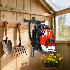 1 Pack Zao Mei Heavy-Duty Wall-Mounted Backpack Blower & Chainsaw Rack - 250 Capacity Storage Organizer with Hanging Shelf, /Workshop Hanger for Leaf Blowers, Sprayers, Backpack Equipment (Easy Install, Space-Saving) - No, Utility Shelves