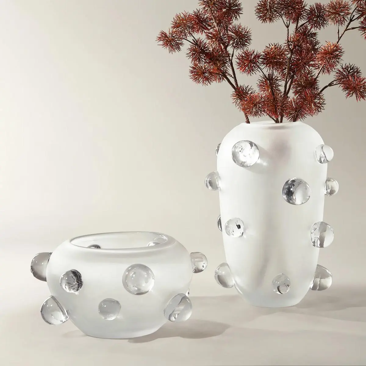 Z Gallerie Cielo Glass Floral Vase - Glass Bulb Vase, Decorative Home Decor Ornament, Room Accessory for Flower Arrangements, Flower Arrangement Vase, Glass Bulb Vases