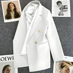 Elegant Single-Breasted Blazer for Women – 2025 Autumn Collection, Long Sleeve, Slim Fit, Stylish Jacket/Top/Coat, Casual Chic, Breathable and Comfortable