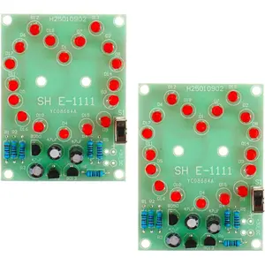 Solder Practice Kit, Electronic Lucky Wheel Soldering Kits Light Circuit Board Fun Probability Game to Learn and Training