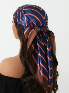 Luxury Printed Scarf for Travel, Fashionable Neck Wrap, New Outdoor Headscarf, 90x90cm Women's Silk Scarf, Four-Season Shawl