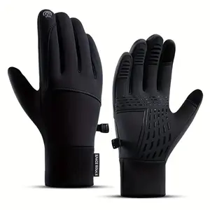Outdoor Winter Gloves Touchscreen Windproof Full-Finger Fleece Lined for Men Women Sports Travel Daily Activities Unisex
