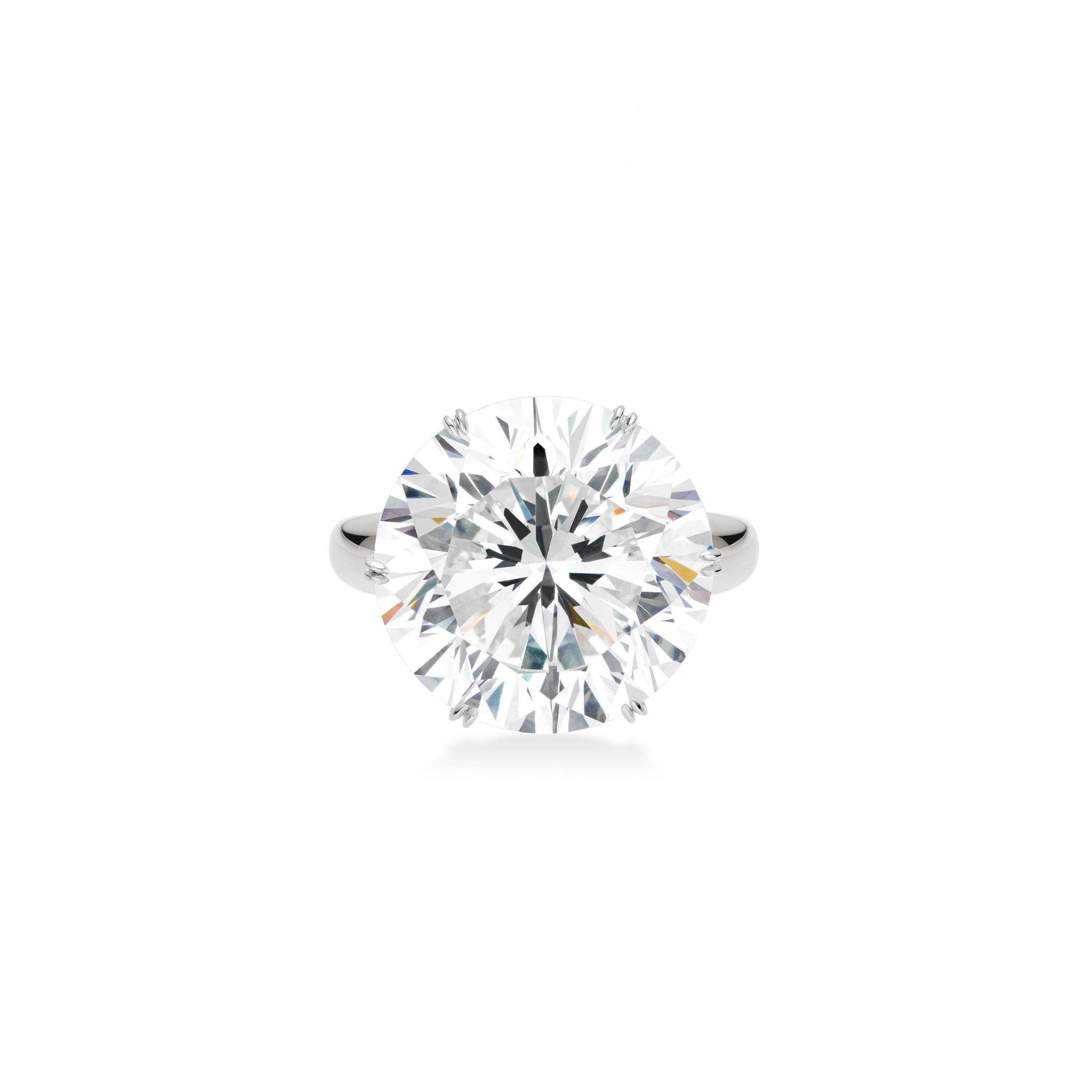 VAMERAY #12117 70 Carat Round White Ring