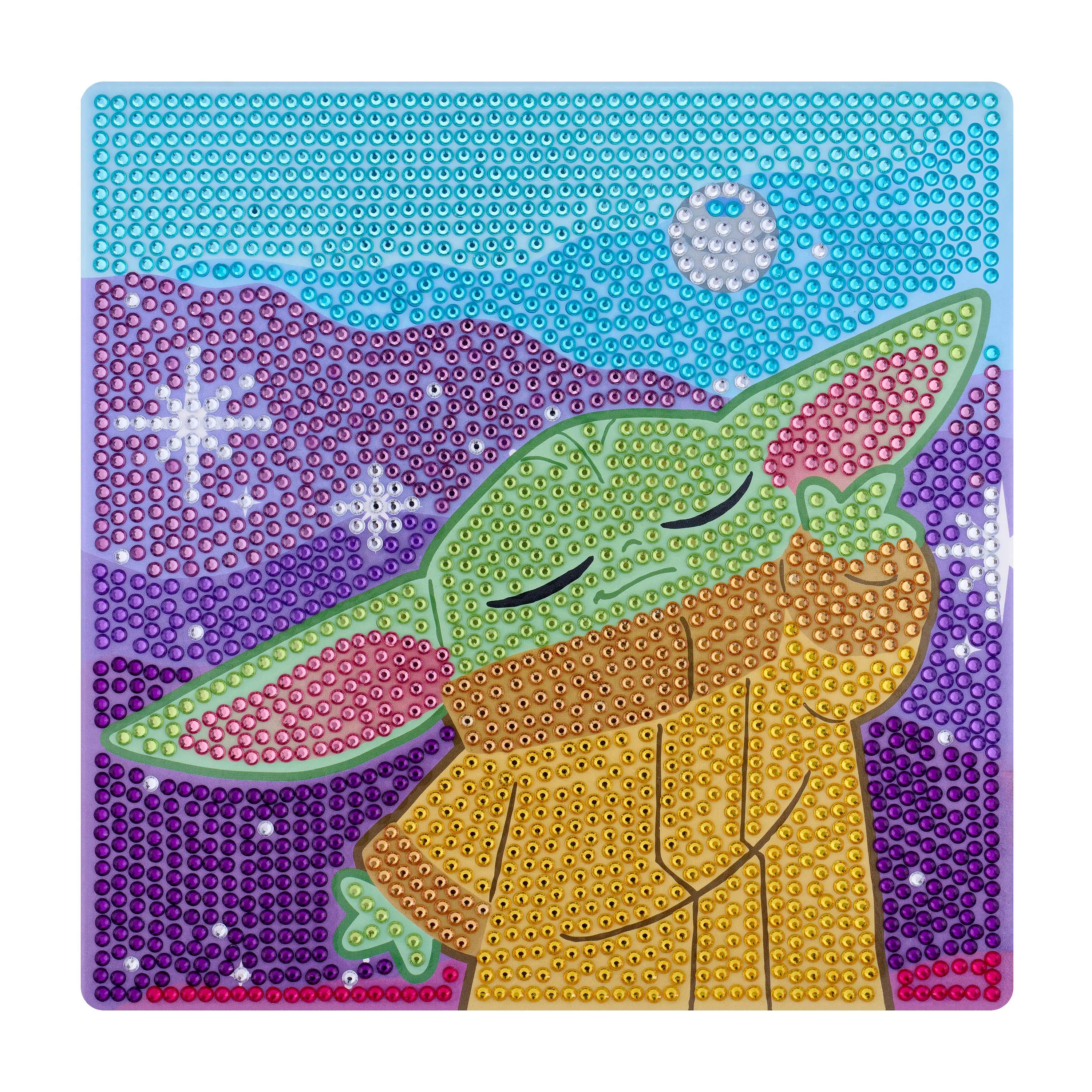 Diamond Art Club® The Force Master (Grogu) - Easy Gem™ Sparkle Boards Diamond Painting Kit
