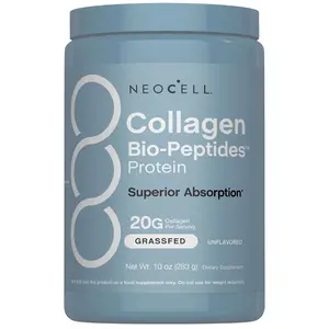 NeoCell Collagen Bio-Peptides Powder 20oz Grassfed Protein Supplement with 18 Essential Amino Acids for Superior Absorption