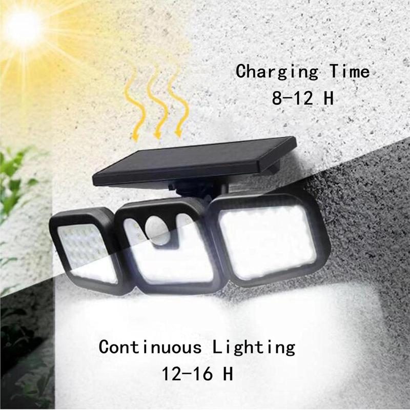 Outdoor Solar Motion Sensor Lights with 118 LEDs, Security Wall Night Light, IP65 Waterproof Wireless Lights for Yard, Stairs, Garage, Fence, Porch, TikTokShopBlackFriday