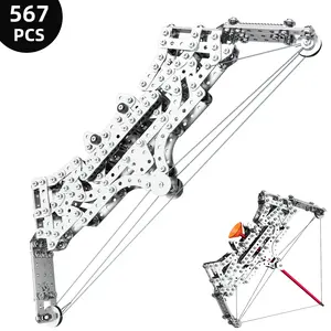 Bow and Arrow 567PCS 3D Metal Puzzle Mechanical Model Erector Set for Boys Adults and Men Perfect Christmas Birthday Gift Ornament