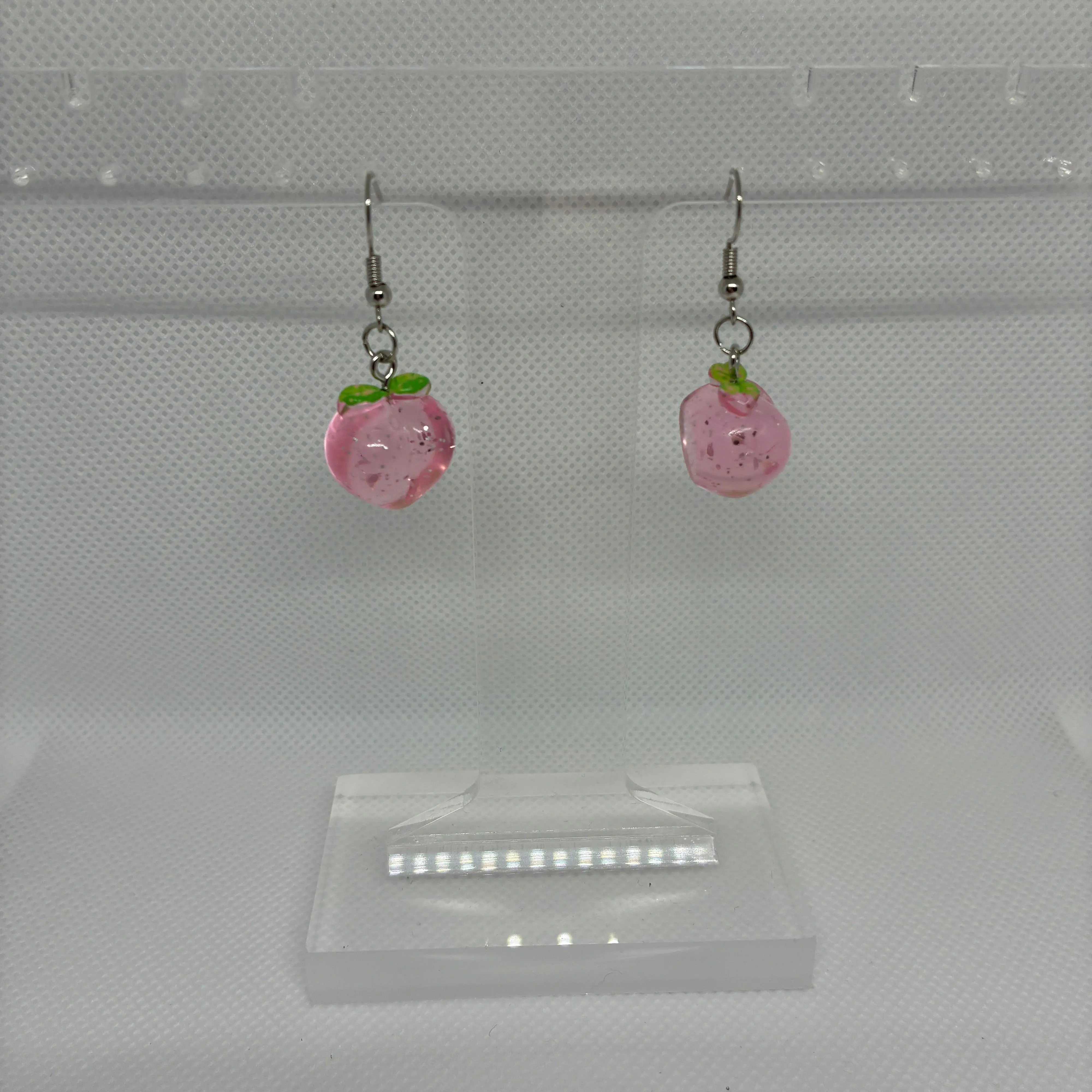 Peach earrings