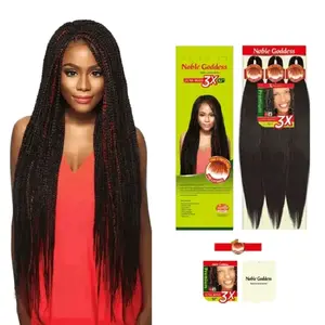 Fenglan Hair 4x Pre-Stretched Braiding Hair for Braiding - African Collection - Pre-Stretched Braid Hair Extension