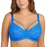 HSIA Pretty In Petals Plus Size Sexy Lace Unlined Minimizer Bra Underwire Full Coverage Non Padded Breathable Strappy Mesh Lifting Support Comfort Side Suppory Mesh Adjustable Straps Back Smoothing Daily Large Bust Bras